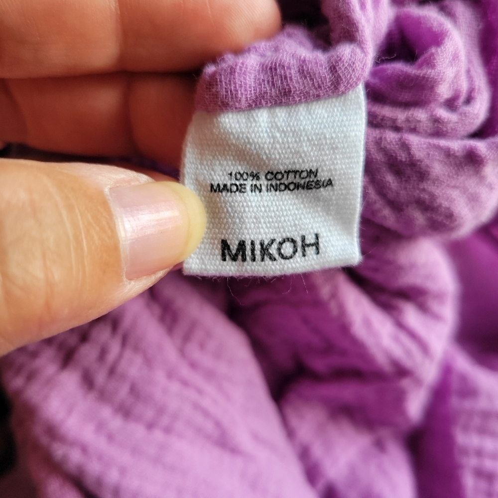 MIKOH // ltd ed hawi elastic waist side slant pockets dolphin hem shorts poi - Picture 8 of 9